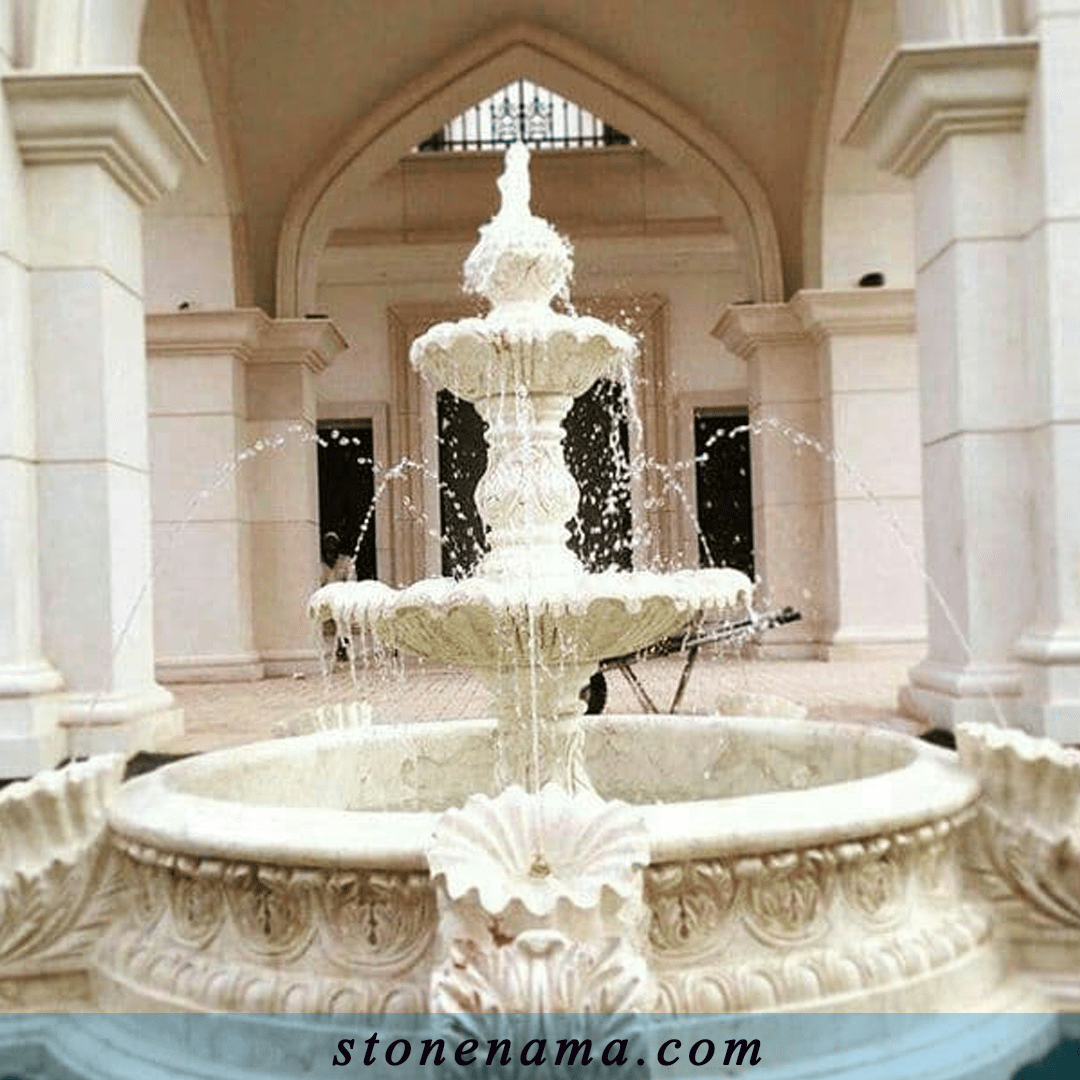 14 آبنما سنگی حیاط