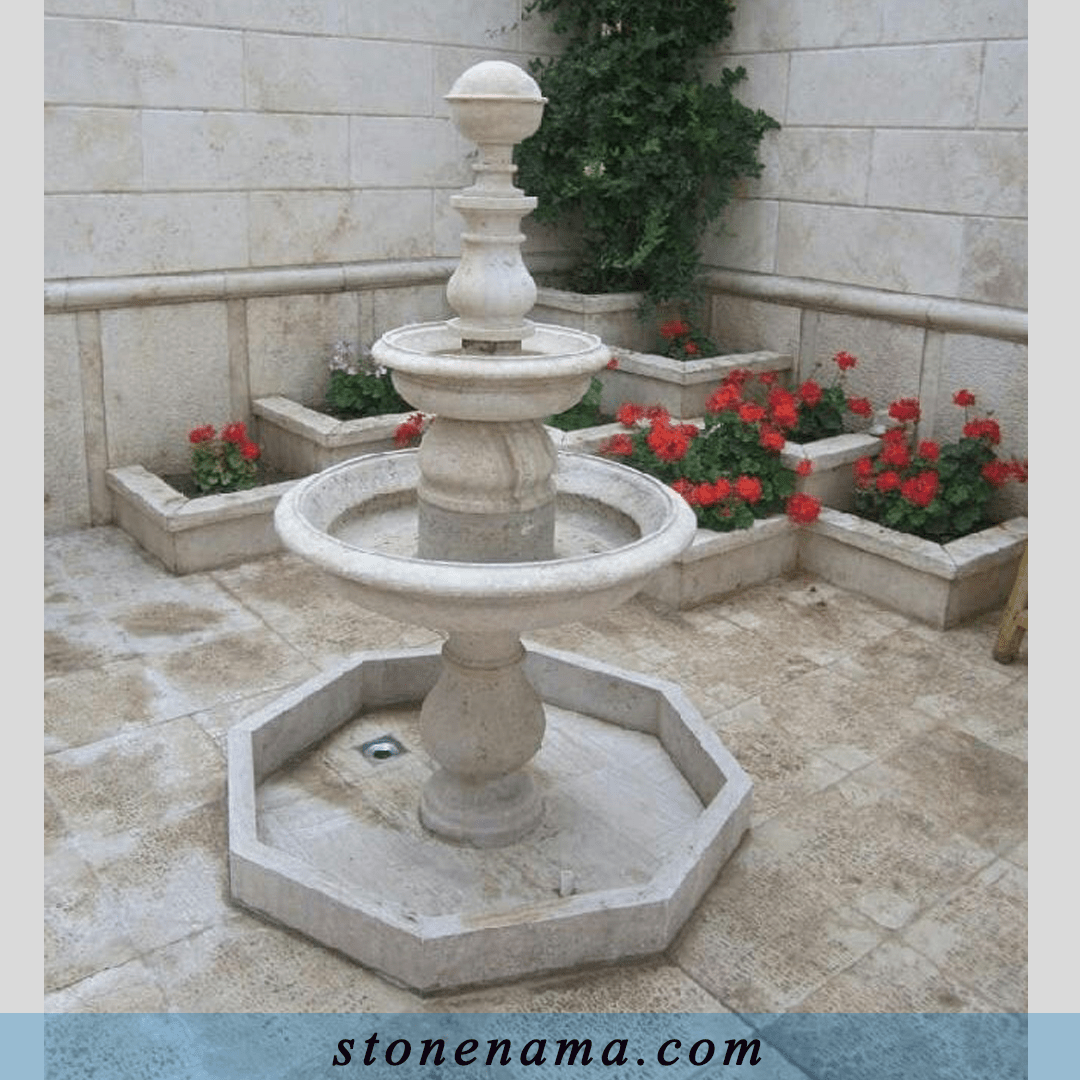 9 (1) حوض سنگی حیاط