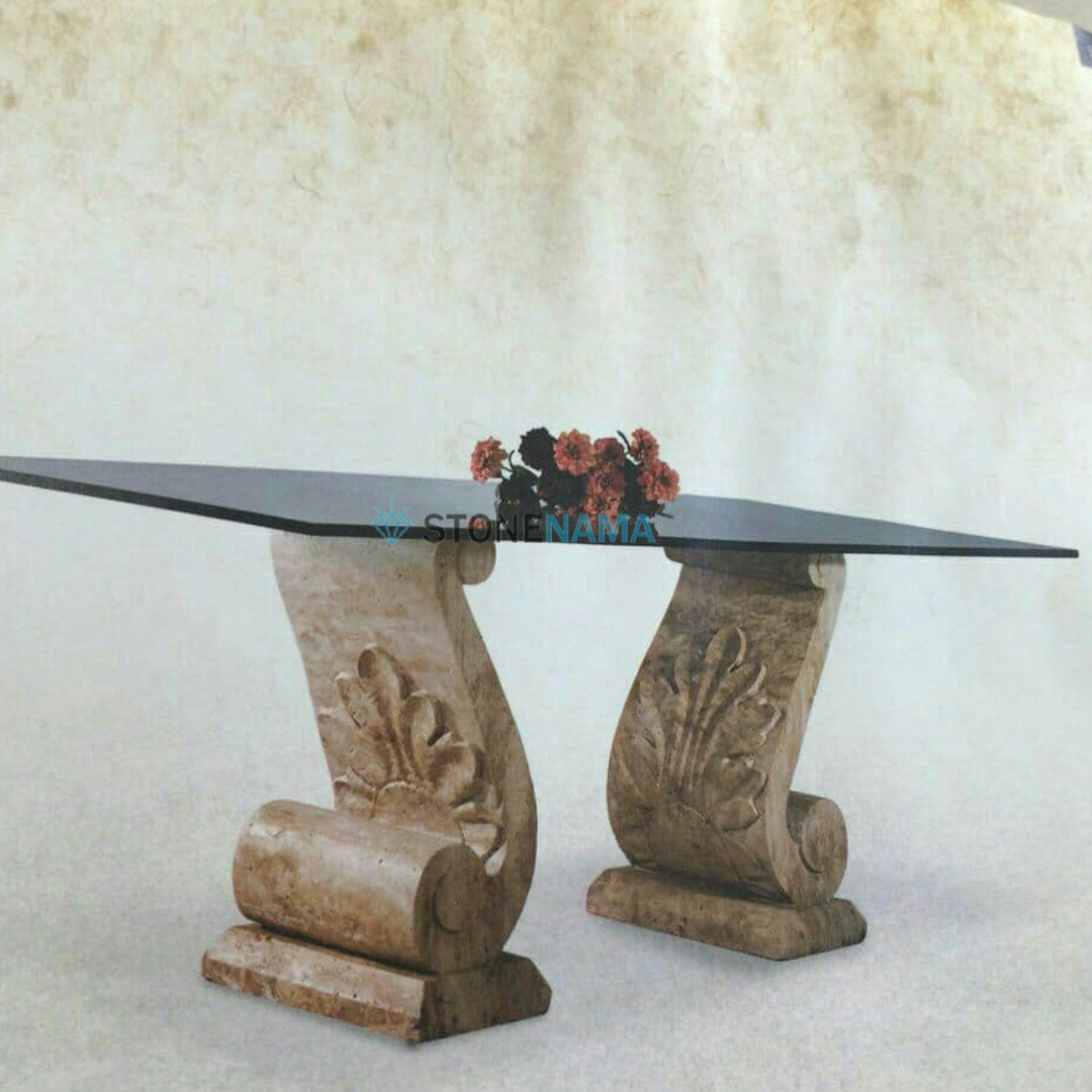 میز سنگی جذاب میز سنگی جذاب