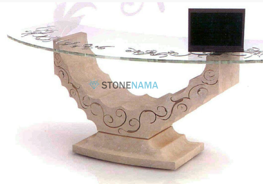 میز سنگی گرد میزهای سنگی گرد